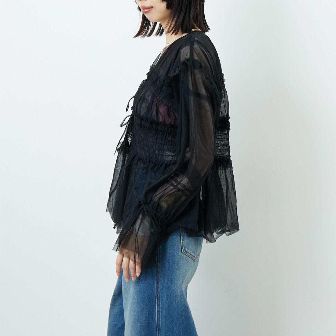 MAISON SPECIAL [メゾンスペシャル] 2WAYフリルギャザーチュール