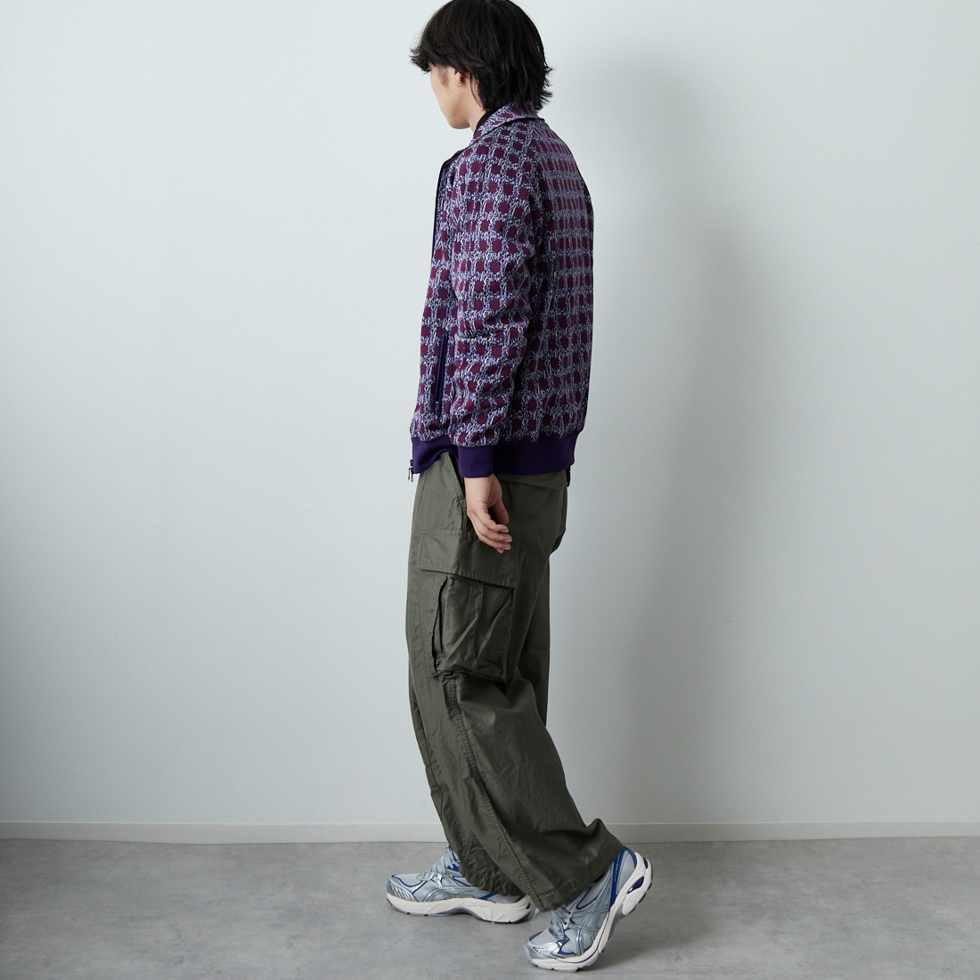 Needles [ニードルズ] トラックジャケット [RW312] E FLOWER &&モデル身長：179cm 着用サイズ：M&&