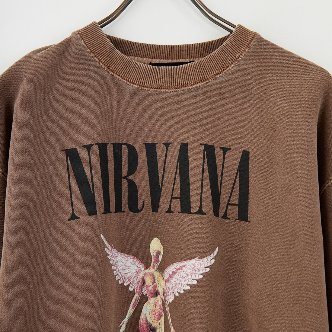 GOOD ROCK SPEED [グッドロックスピード] 別注 NIRVANA プリントスウェット [INTN-051-JF] BROWN