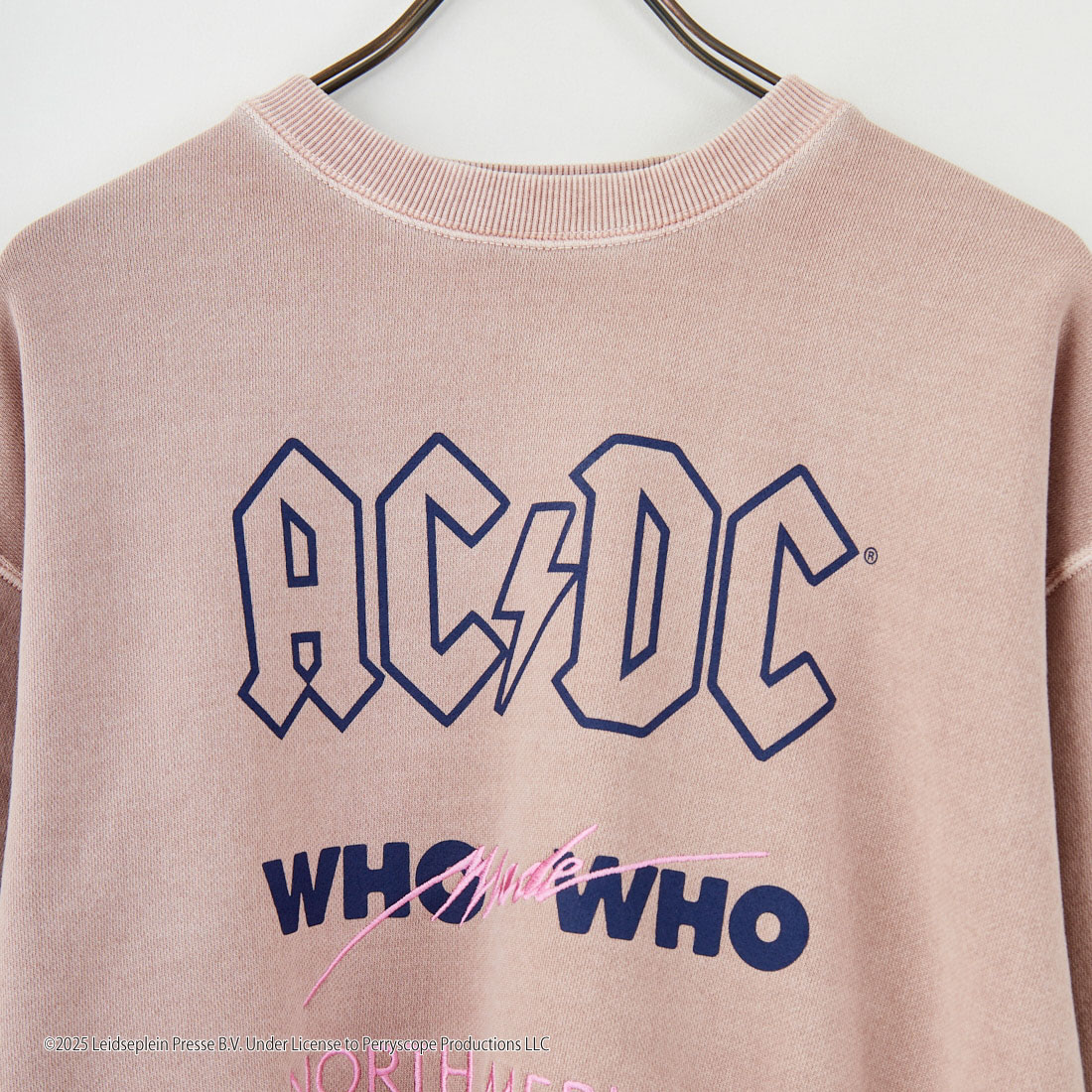 GOOD ROCK SPEED [グッドロックスピード] 別注 AC/DC ロックプリントスウェット [INTN-053-JF] PINK
