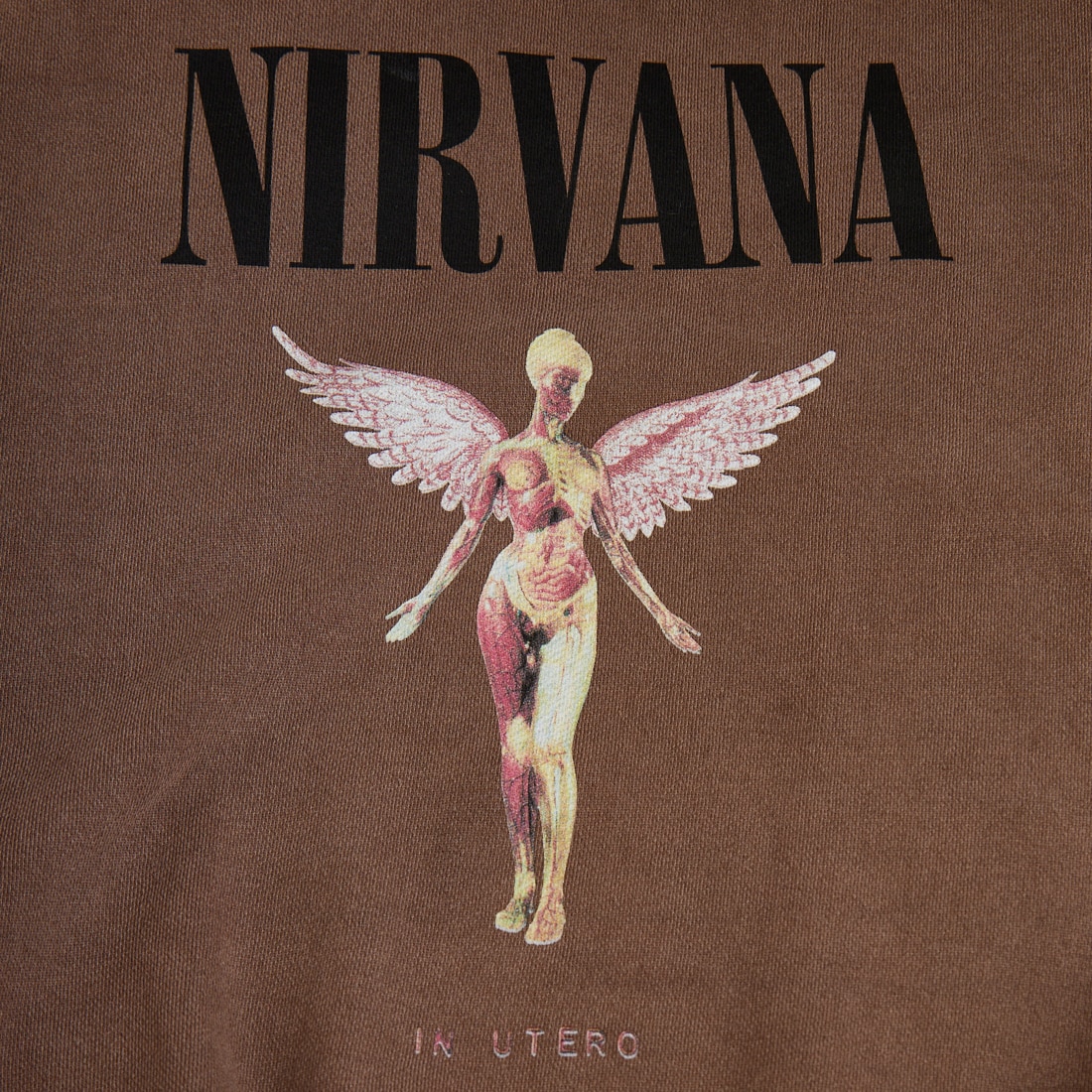 GOOD ROCK SPEED [グッドロックスピード] 別注 NIRVANA プリントスウェット [INTN-051-JF] BROWN