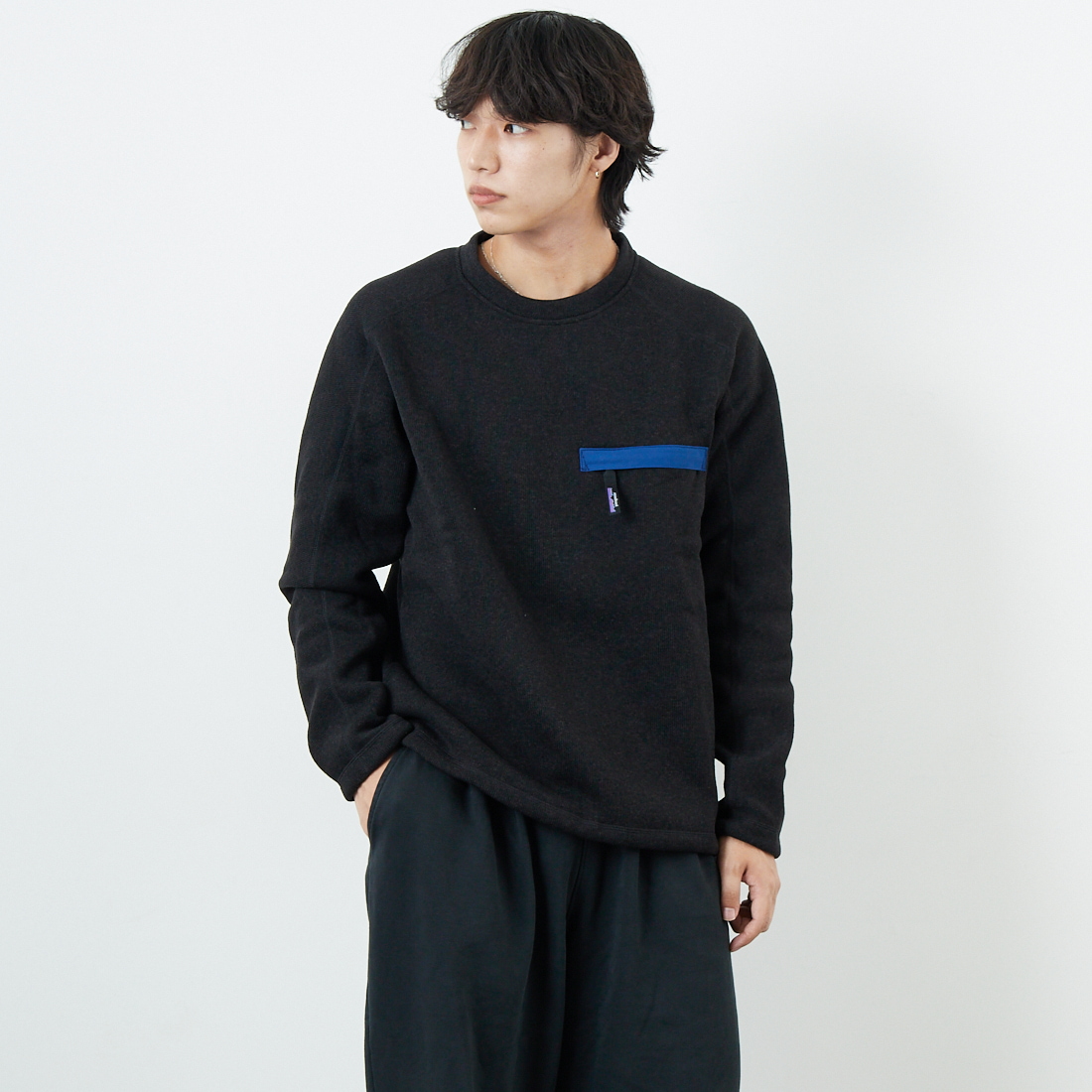 BLK&&モデル身長：179cm 着用サイズ：M&&