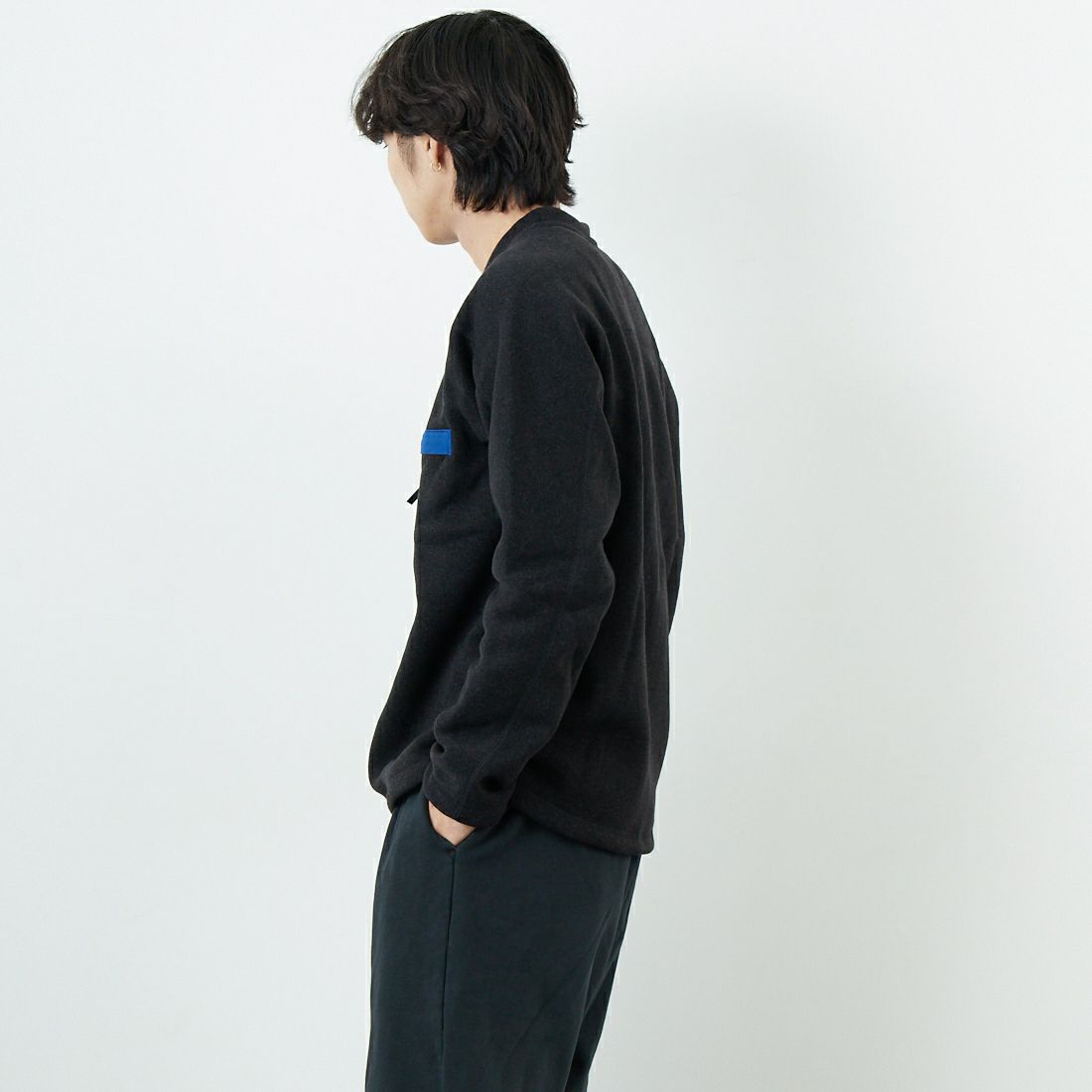 patagonia [パタゴニア] メンズ ベタークルーネックセーター [26240] BLK &&モデル身長：179cm 着用サイズ：M&&