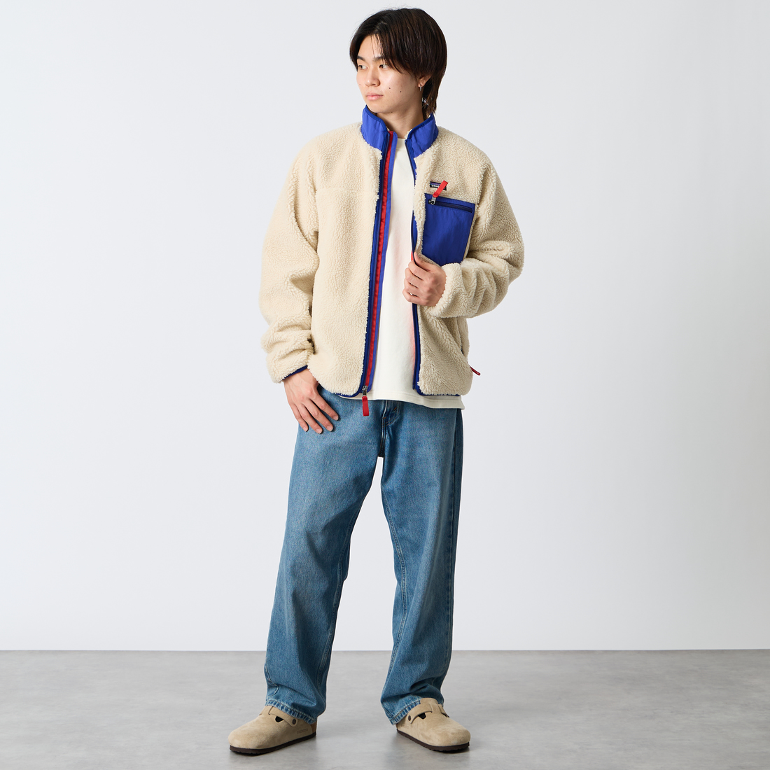 patagonia [パタゴニア] メンズ クラシックレトロXジャケット [23057] DNBA &&モデル身長：179cm 着用サイズ：M&&