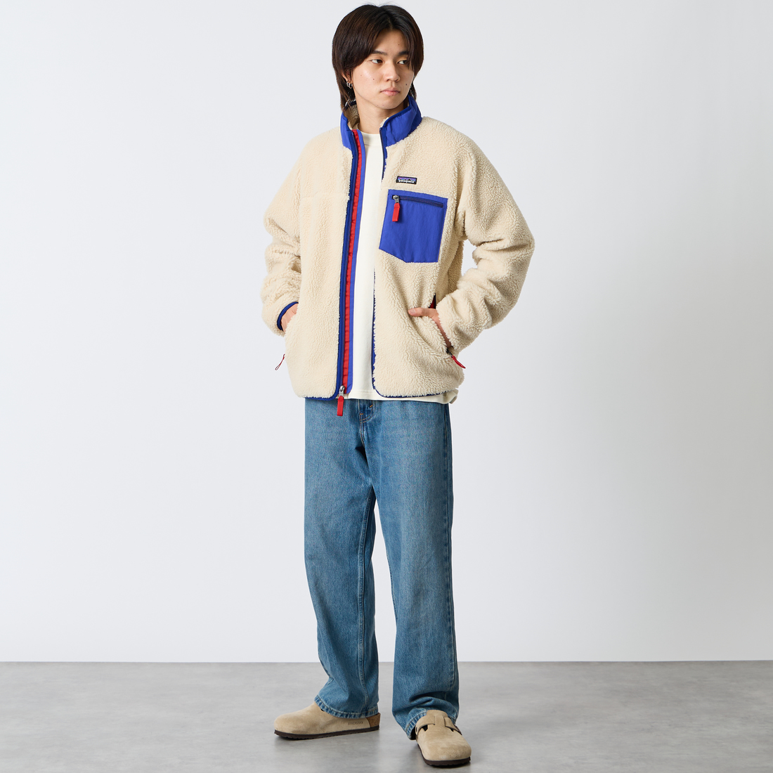 patagonia [パタゴニア] メンズ クラシックレトロXジャケット [23057] DNBA &&モデル身長：179cm 着用サイズ：M&&