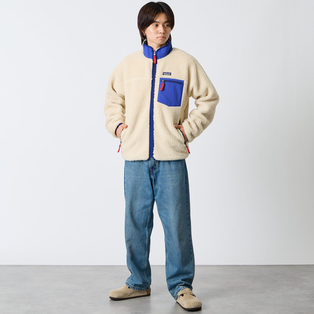 patagonia [パタゴニア] メンズ クラシックレトロXジャケット [23057] DNBA &&モデル身長：179cm 着用サイズ：M&&