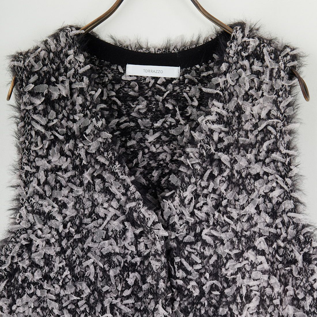 TORRAZZO DONNA [トラッゾドンナ] ファンシーヤーンニットビスチェ [6260-413] 13 GRY MIX