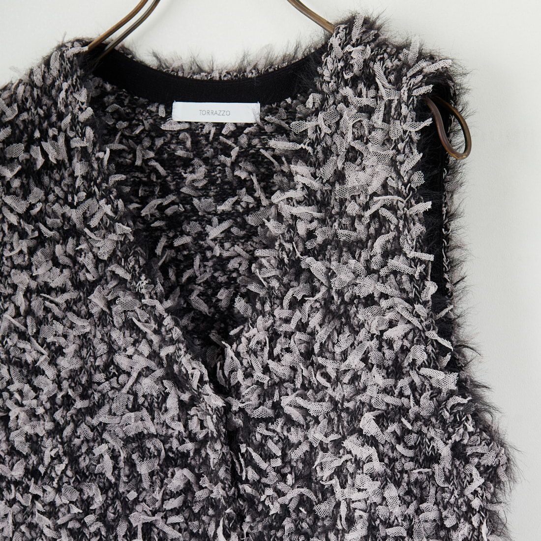 TORRAZZO DONNA [トラッゾドンナ] ファンシーヤーンニットビスチェ [6260-413] 13 GRY MIX