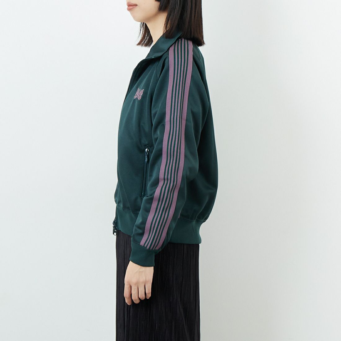 Needles [ニードルズ] トラックジャケット [RW314] B GREEN &&モデル身長：162cm 着用サイズ：2&&