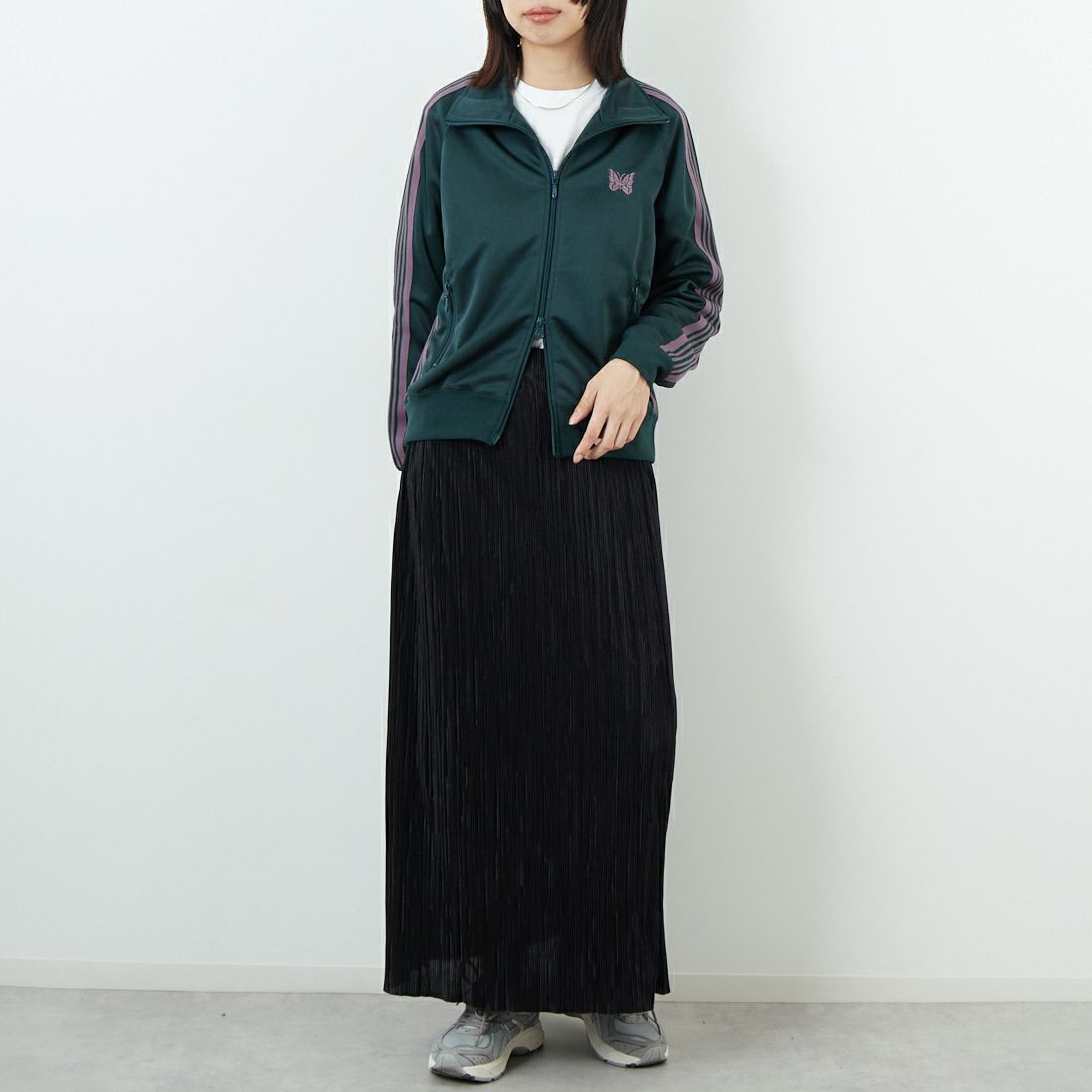 Needles [ニードルズ] トラックジャケット [RW314] B GREEN &&モデル身長：162cm 着用サイズ：2&&