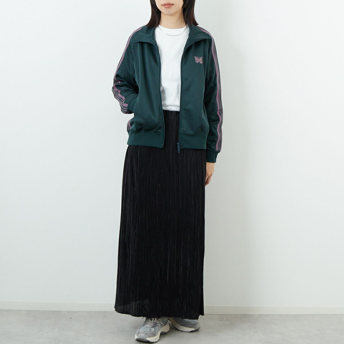 Needles [ニードルズ] トラックジャケット [RW314] B GREEN &&モデル身長：162cm 着用サイズ：2&&