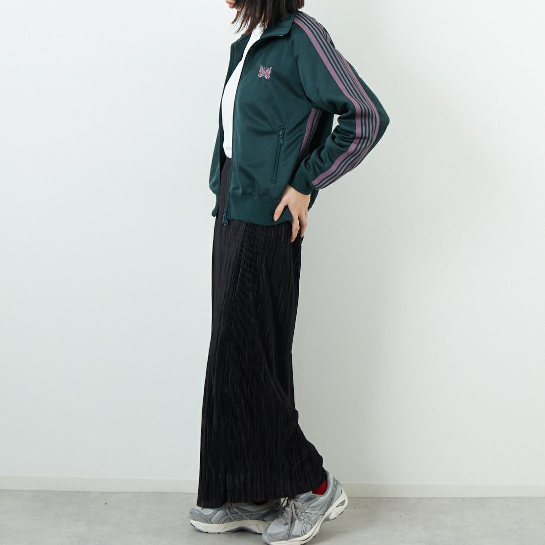 Needles [ニードルズ] トラックジャケット [RW314] B GREEN &&モデル身長：162cm 着用サイズ：2&&