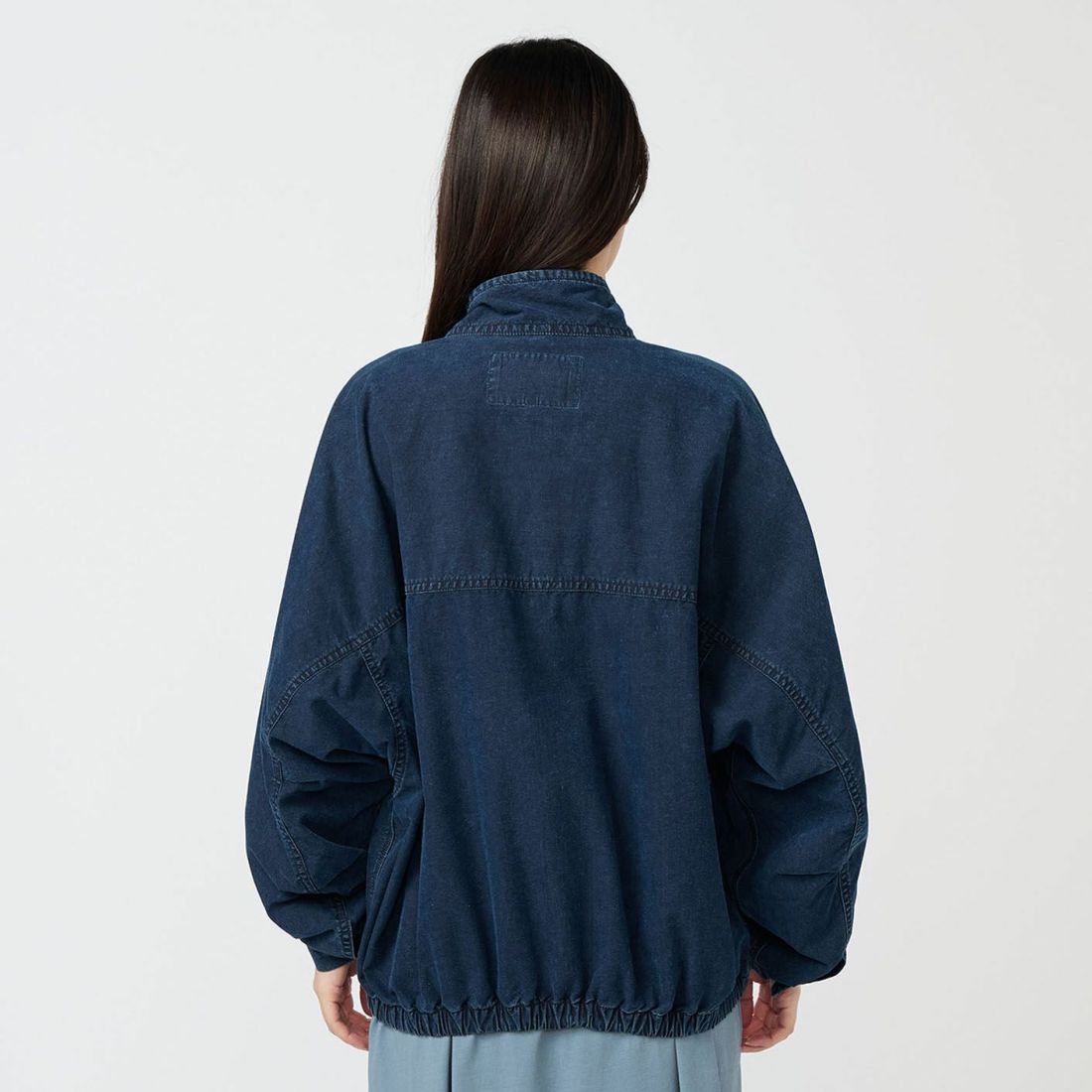 THE NORTH FACE PURPLE LABEL [ザ ノースフェイス パープルレーベル] インディゴフィールドジャケット [N25FA001] ID INDIGO &&モデル身長：162cm 着用サイズ：WS&&
