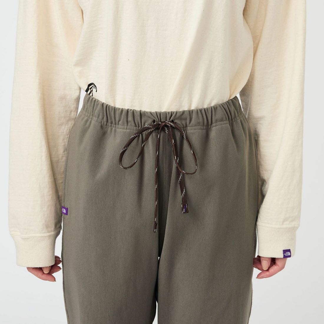 THE NORTH FACE PURPLE LABEL [ザ ノースフェイス パープルレーベル] フィールドストレッチリブパンツ [N25FC034] AH ASPHALT &&モデル身長：162cm 着用サイズ：WS&&
