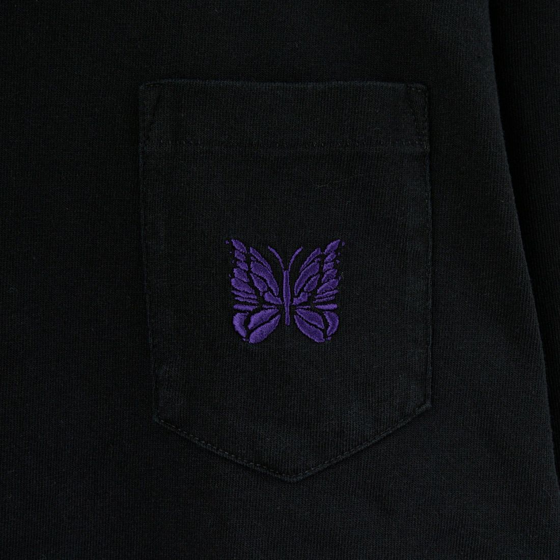 Needles [ニードルズ] ロングスリーブポケットTシャツ [RW348] F BLACK