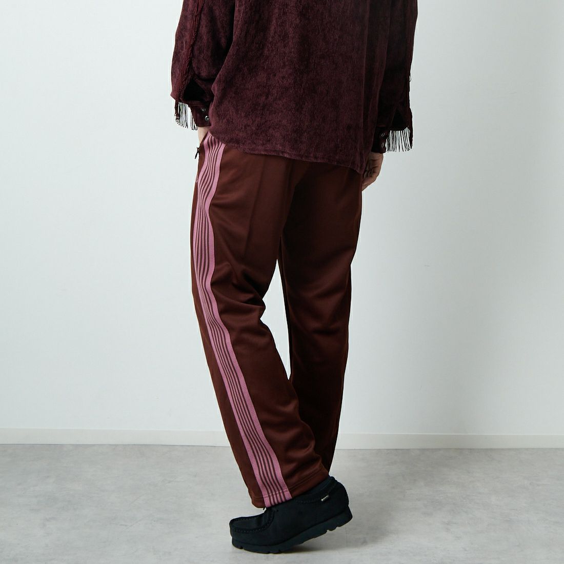Needles [ニードルズ] トラックパンツ [RW316] A BROWN &&モデル身長：179cm 着用サイズ：S&&