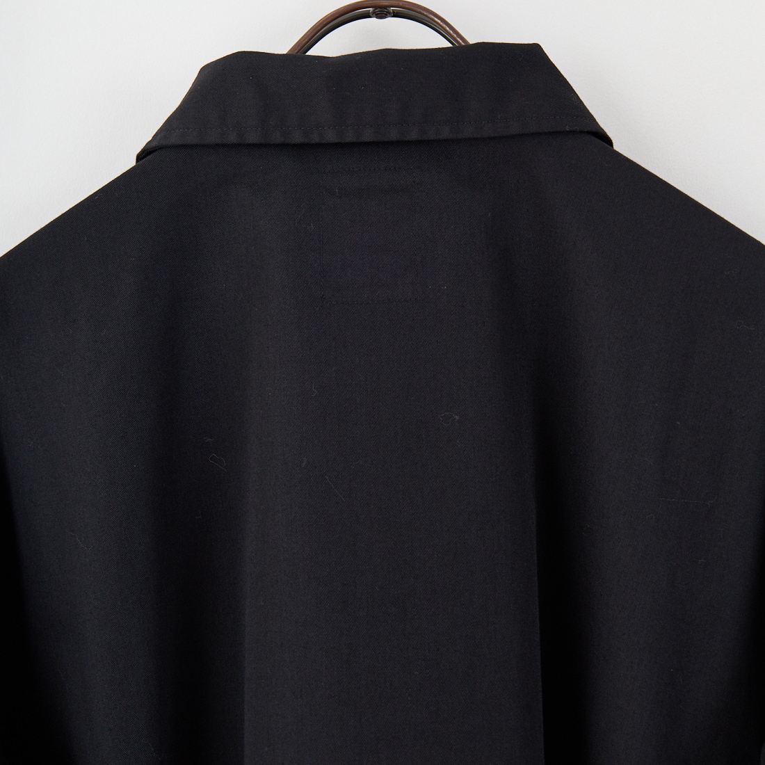 DANTON [ダントン] ワンポイントロゴ シャツジャケット [DT-B0396TCC] BLACK