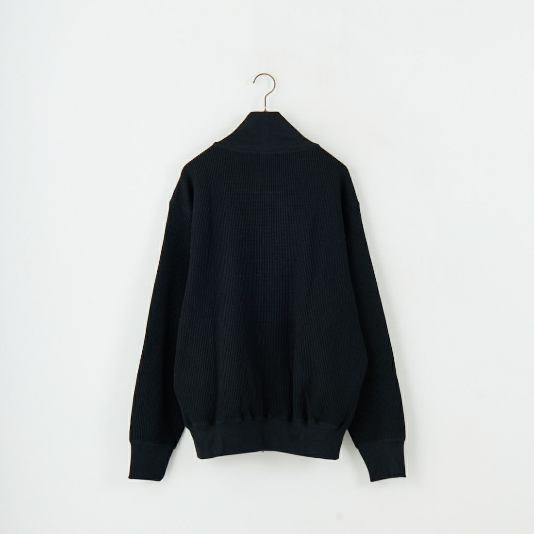 A VONTADE [アボンタージ] ビッグワッフル ドライバーズジップカーディガン [VTD-0602-CS] 3 BLACK