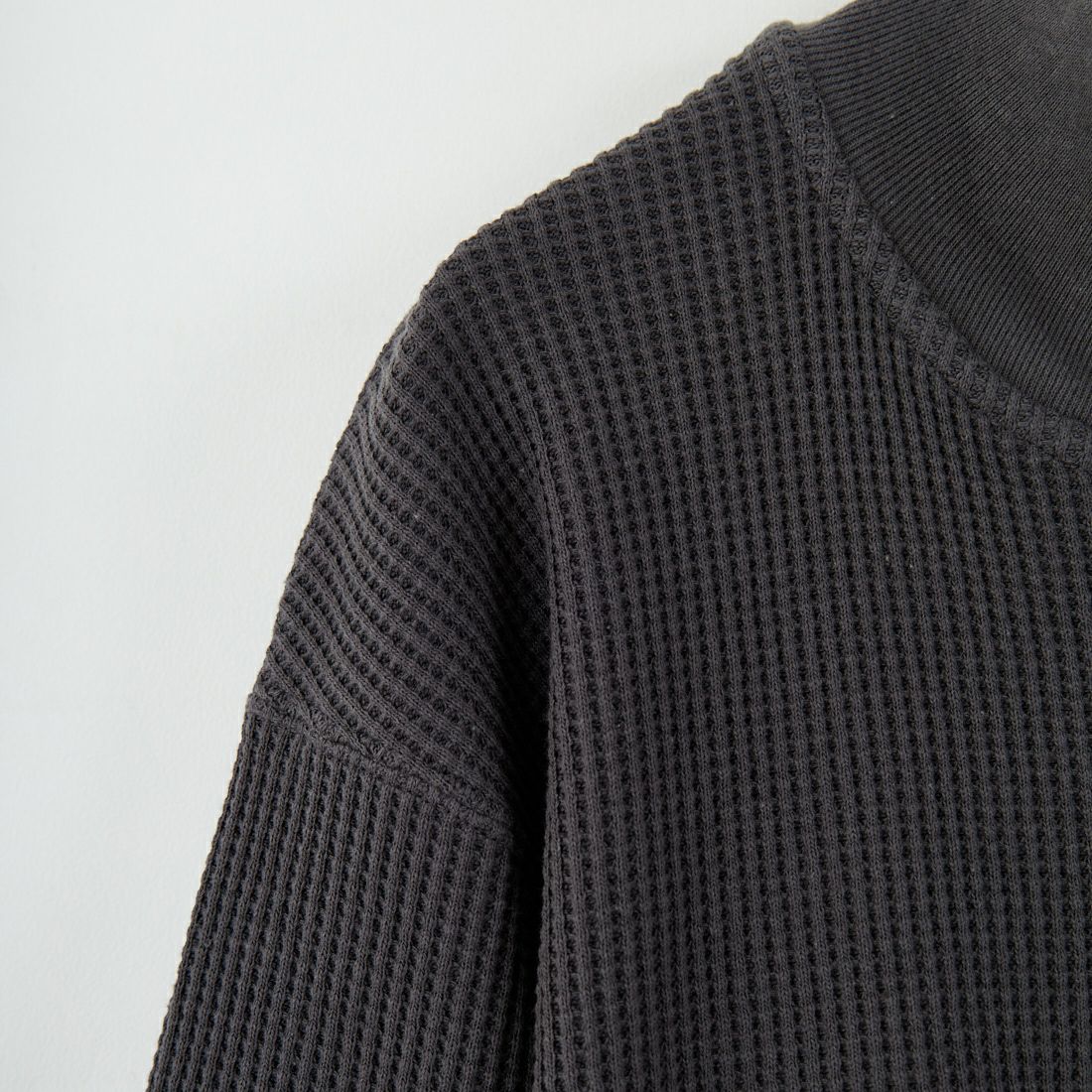 A VONTADE [アボンタージ] ビッグワッフル ドライバーズジップカーディガン [VTD-0602-CS] 9 CHARCOAL