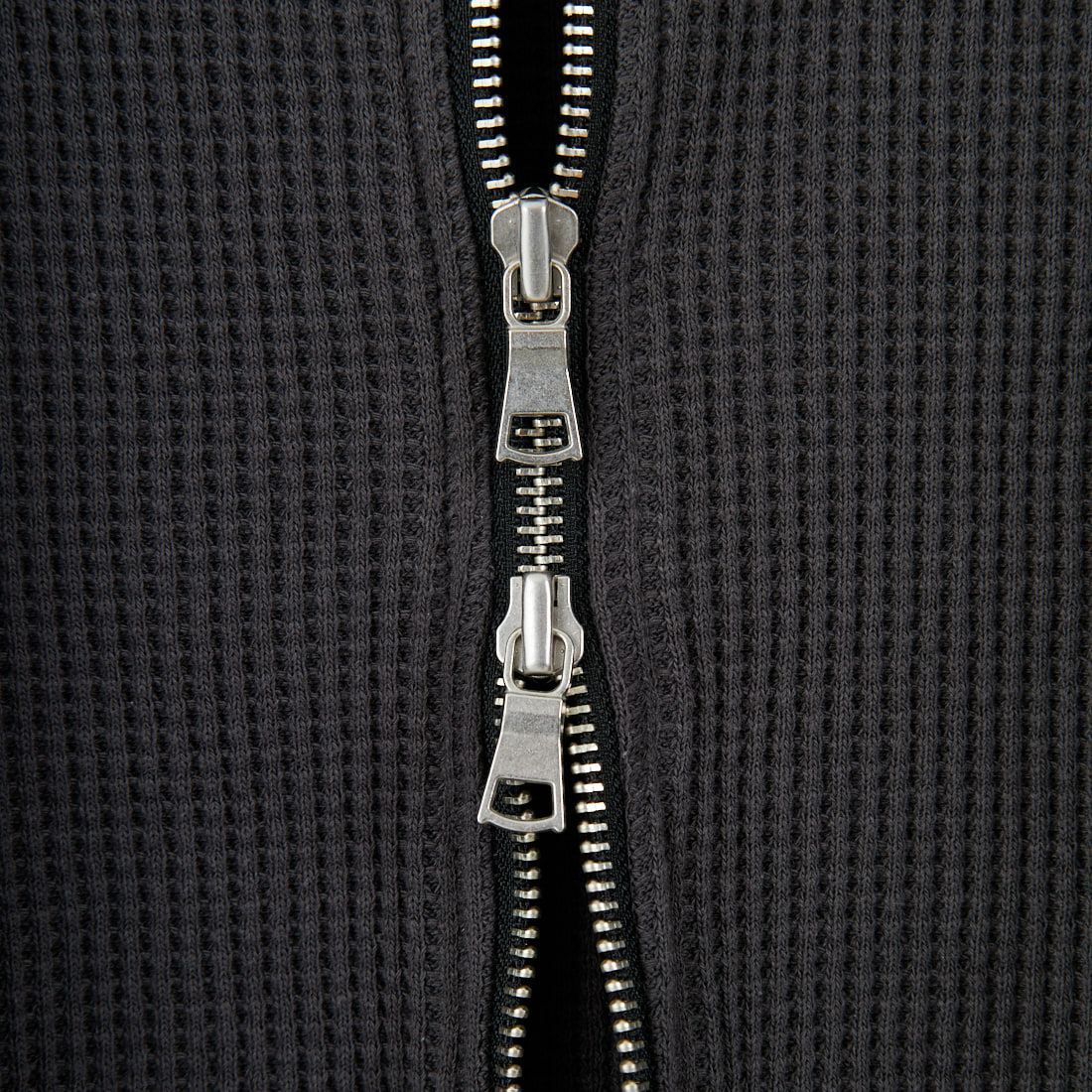 A VONTADE [アボンタージ] ビッグワッフル ドライバーズジップカーディガン [VTD-0602-CS] 9 CHARCOAL