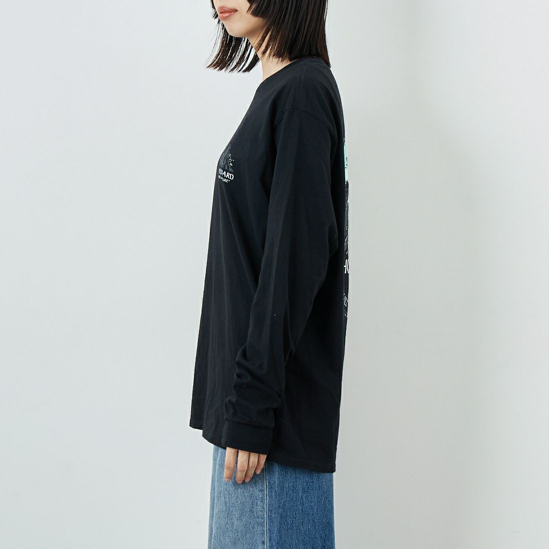 patagonia [パタゴニア] メンズ ロングスリーブ シュイナード クレスト レスポンシビリティー [37779] BLK &&モデル身長：162cm 着用サイズ：S&&