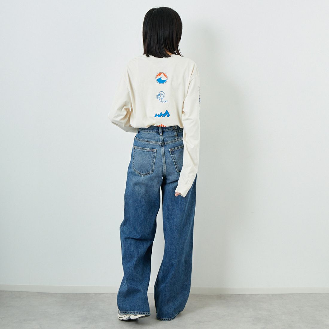 patagonia [パタゴニア] メンズ ロングスリーブ ロングウェイラウンド オーガニックTシャツ [37821] UDNL &&モデル身長：162cm 着用サイズ：S&&