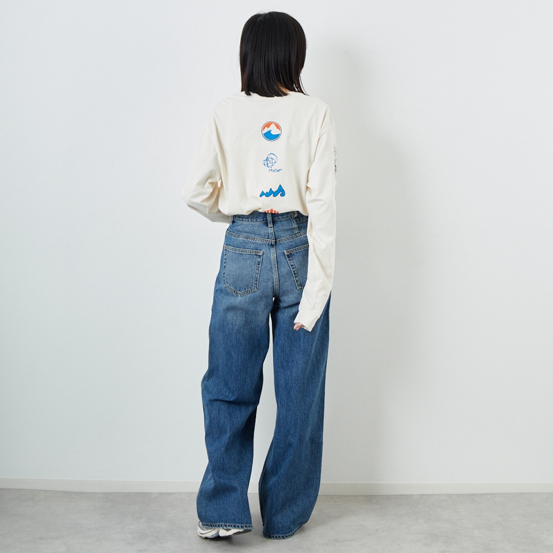 patagonia [パタゴニア] メンズ ロングスリーブ ロングウェイラウンド オーガニックTシャツ [37821] UDNL &&モデル身長：162cm 着用サイズ：S&&