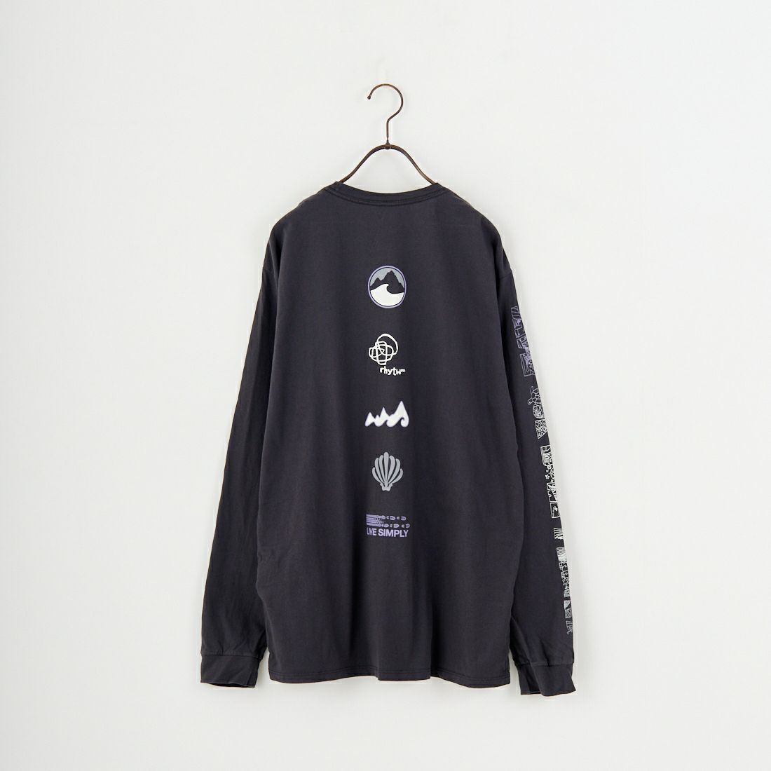 patagonia [パタゴニア] メンズ ロングスリーブ ロングウェイラウンド オーガニックTシャツ [37821] INBK