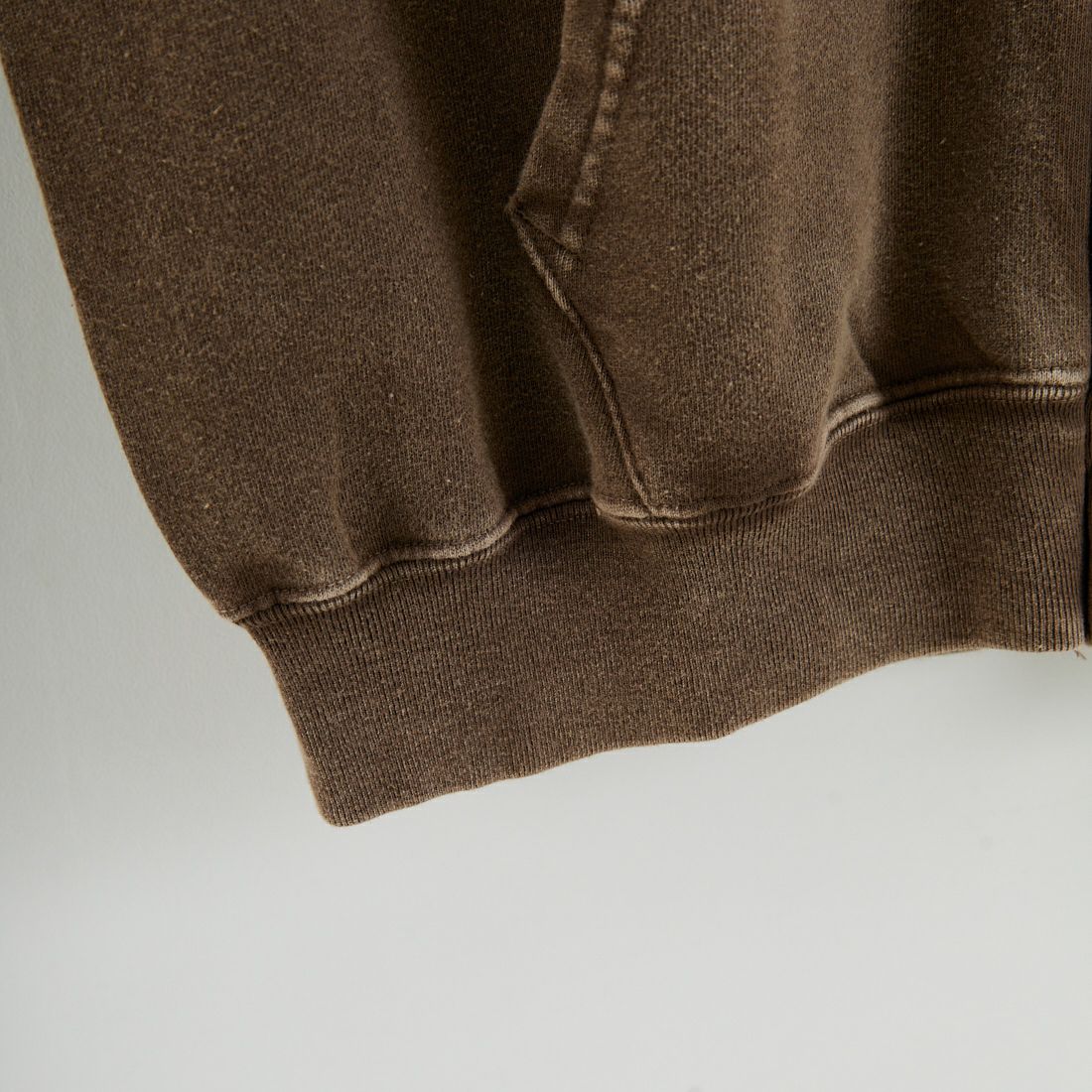 Jeans Factory Clothes [ジーンズファクトリークローズ] T/C ケミカル加工 裏毛ジップパーカー [2523-467IN] BROWN