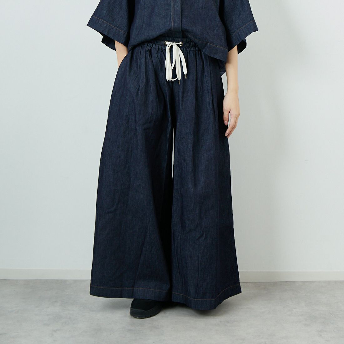 DANTON デニムパンツ サイズ36 DANTON カラーデニム イージーパンツ サイズ36 ブルー DANTON