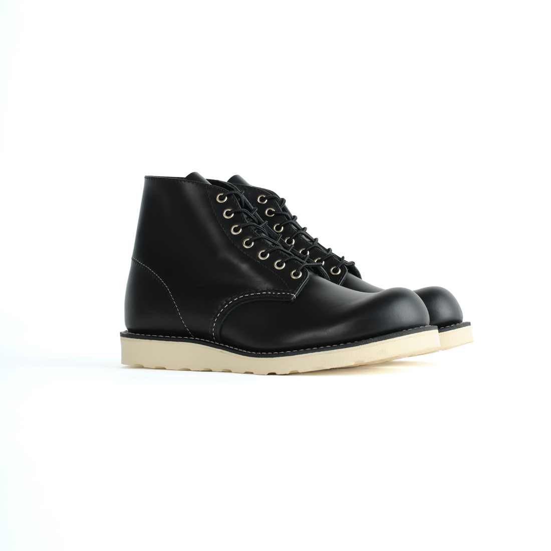 RED WING [レッドウィング] 6インチ クラシックラウンド Dワイズ [8165] ﾌﾞﾗｯｸ ｸﾛｰﾑ