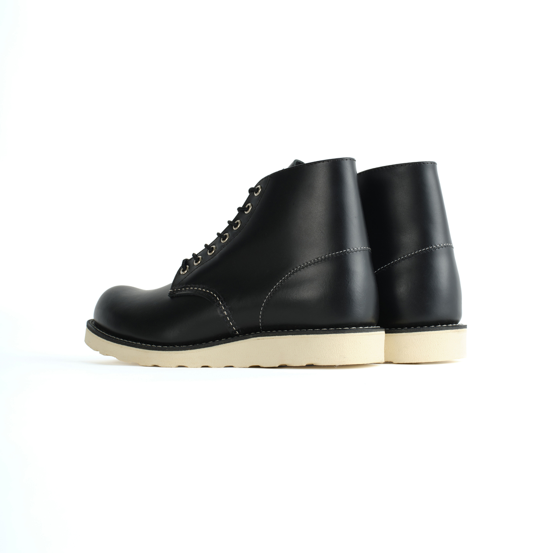 RED WING [レッドウィング] 6インチ クラシックラウンド Dワイズ [8165] ﾌﾞﾗｯｸ ｸﾛｰﾑ