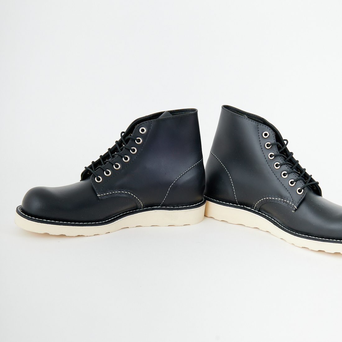 RED WING [レッドウィング] 6インチ クラシックラウンド Dワイズ [8165] ﾌﾞﾗｯｸ ｸﾛｰﾑ