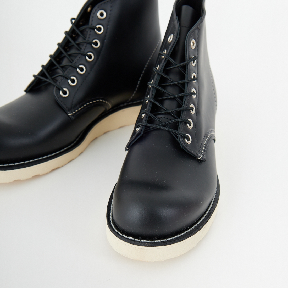 RED WING [レッドウィング] 6インチ クラシックラウンド Dワイズ [8165] ﾌﾞﾗｯｸ ｸﾛｰﾑ
