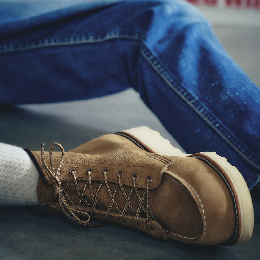 最終値下げ✨送料込み✨レッドウィング ベージュスエード 7 1/2 Eワイズ 000000151093-01.jpg