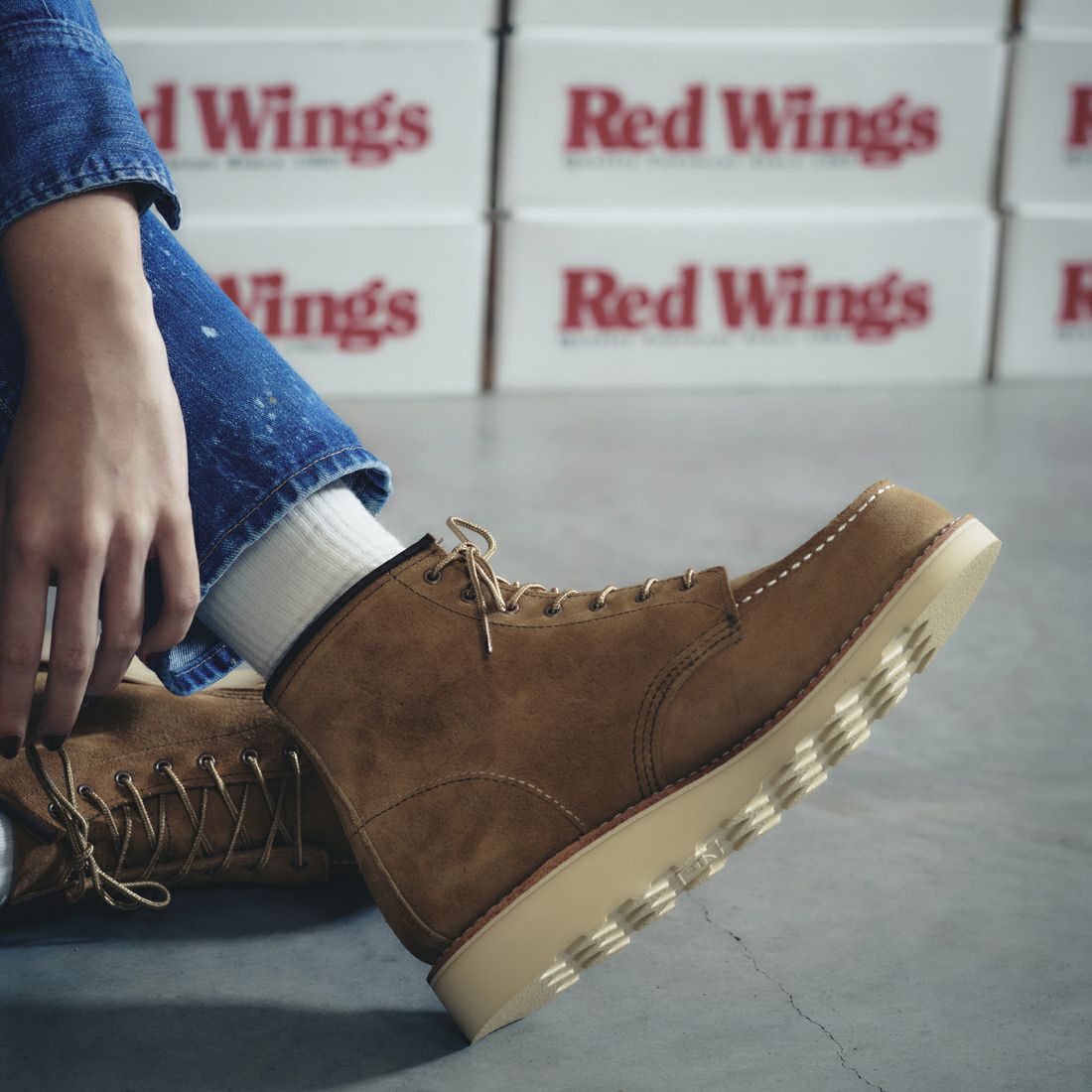 RED WING [レッドウィング] 6インチ クラシックモック Bワイズ [3447] ﾎｰｿｰﾝ ﾐｭｰﾙ
