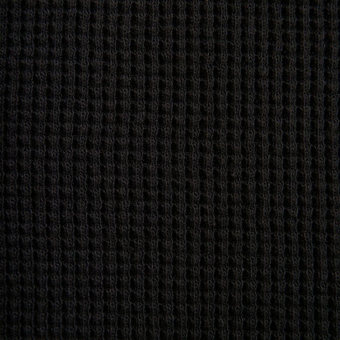 Name. [ネーム] ワッフルサイドリブ ルーズスリーブTシャツ [NMCU-047] BLACK