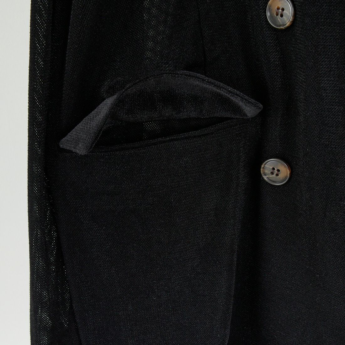 CLOCHE [クロシェ] メッシュベロアダブルジャケット [55284517] ﾌﾞﾗｯｸ