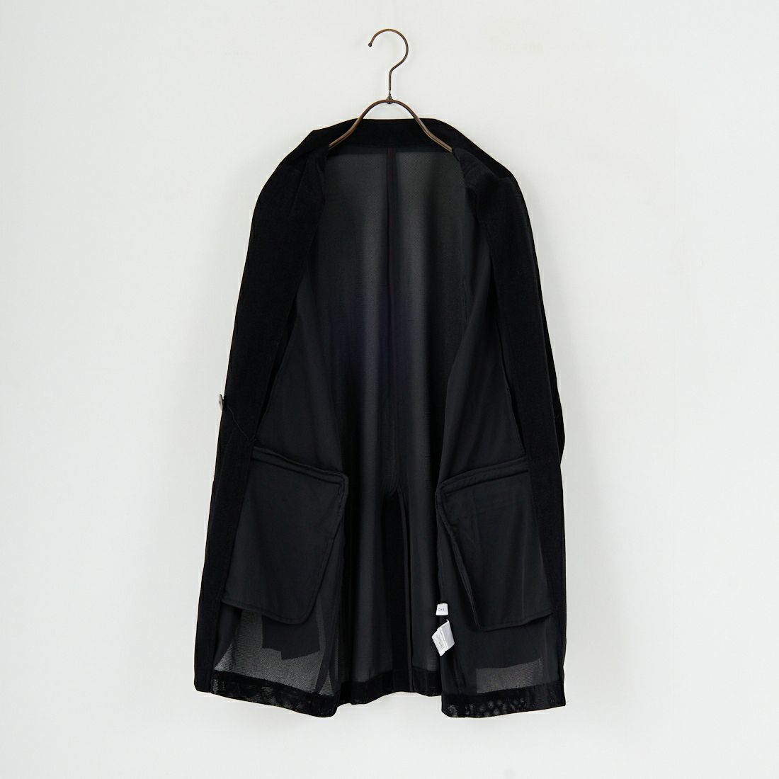 CLOCHE [クロシェ] メッシュベロアダブルジャケット [55284517] ﾌﾞﾗｯｸ