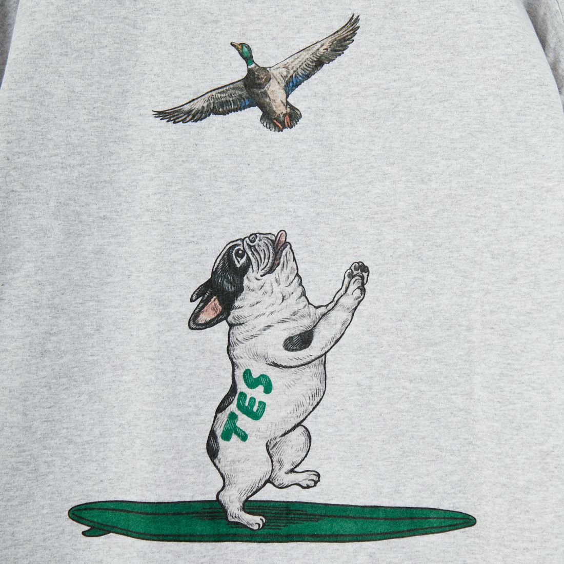 The Endless Summer [エンドレスサマー] 4カラーロゴプリント ロングスリーブTシャツ [FH-25774326] 03 MIX GRY