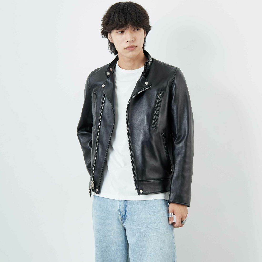 Schott [ショット] ダブルブレスト ライダースジャケット [7825950010]