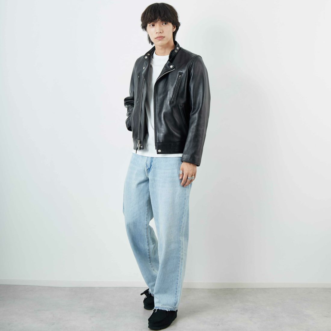 Schott [ショット] ダブルブレスト ライダースジャケット [7825950010