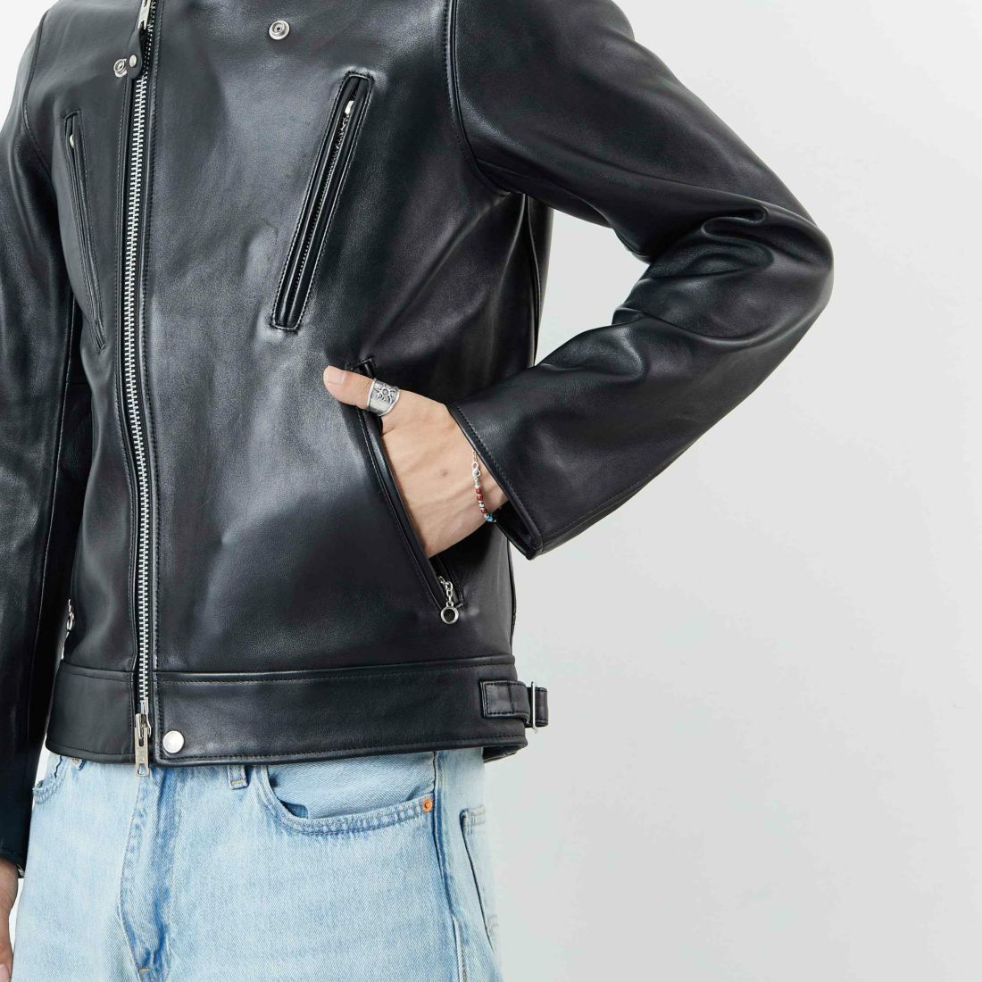 Schott [ショット] ダブルブレスト ライダースジャケット [7825950010