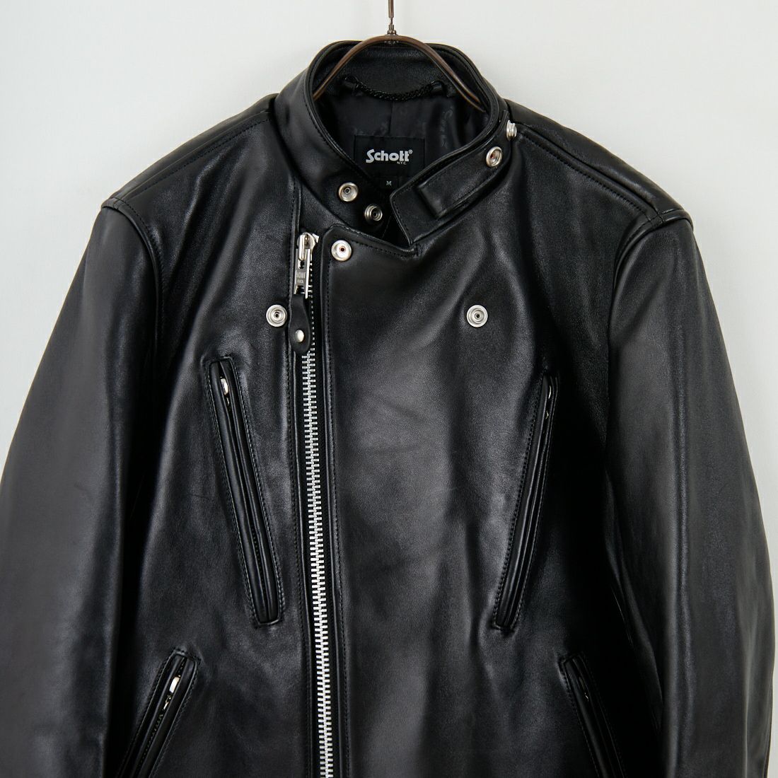 Schott [ショット] ダブルブレスト ライダースジャケット [7825950010] 010 BLACK