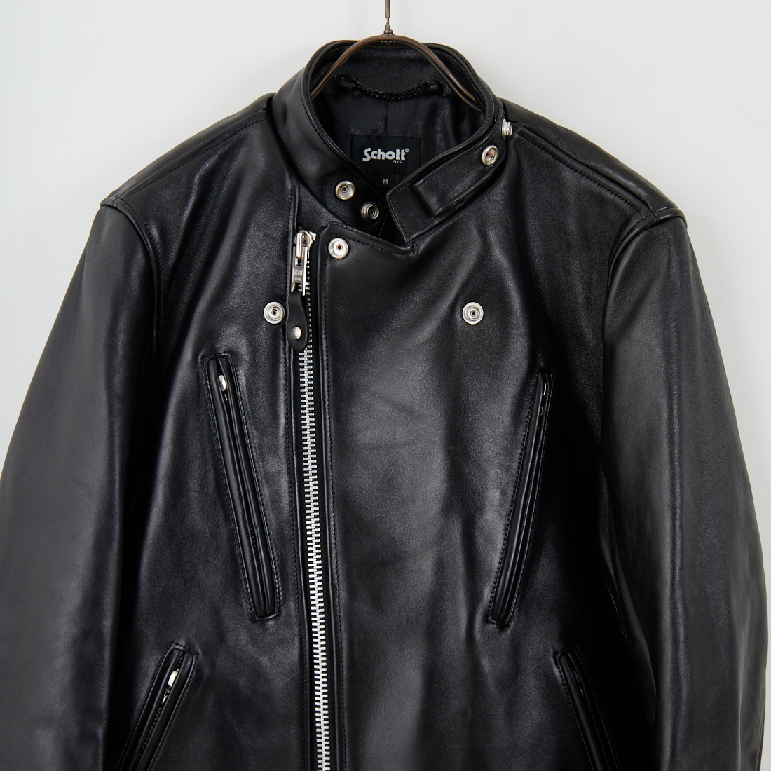 Schott [ショット] ダブルブレスト ライダースジャケット [7825950010] 010 BLACK