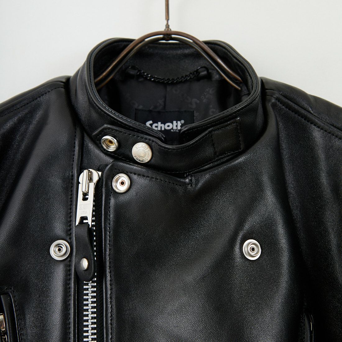 Schott [ショット] ダブルブレスト ライダースジャケット [7825950010] 010 BLACK