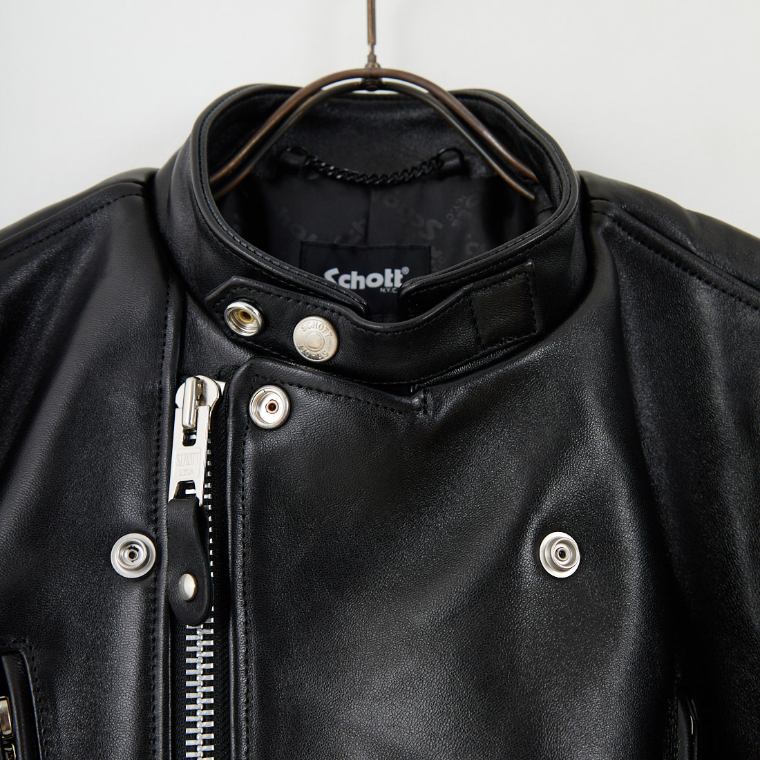 Schott [ショット] ダブルブレスト ライダースジャケット [7825950010] 010 BLACK