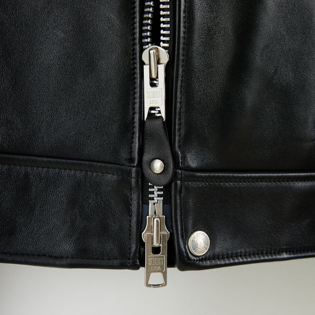 Schott [ショット] ダブルブレスト ライダースジャケット [7825950010] 010 BLACK