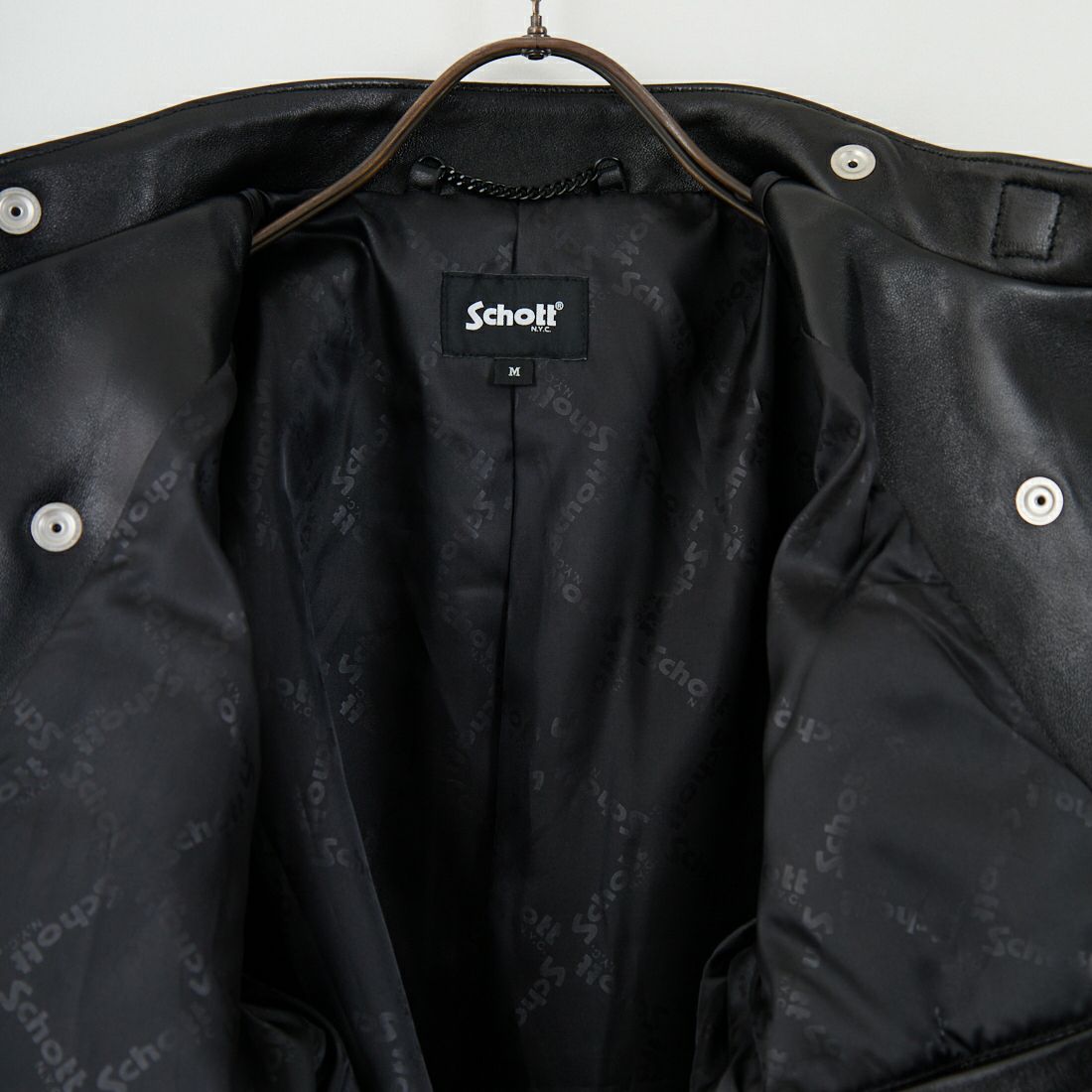 Schott [ショット] ダブルブレスト ライダースジャケット [7825950010] 010 BLACK