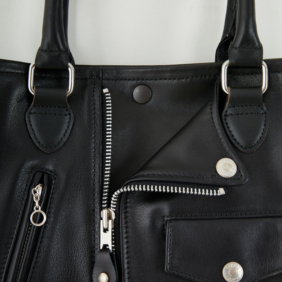 Schott [ショット] ミニライダーストートバッグ [7824976010] 010 BLACK